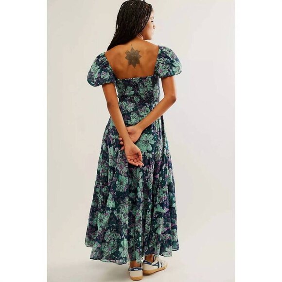 Free People Sundrenched Short-Sleeve Maxi Dress size XS A-line silhou… - Picture 3 of 7
